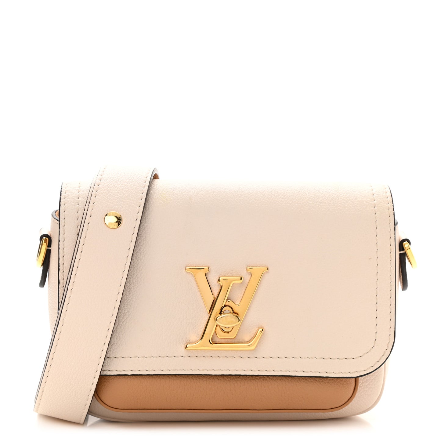 Grained Calfskin Lockme Tender Quartz