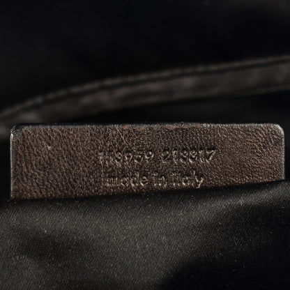 Saint Laurent Crackled Calfskin Oversized Muse Silver 7 of 8