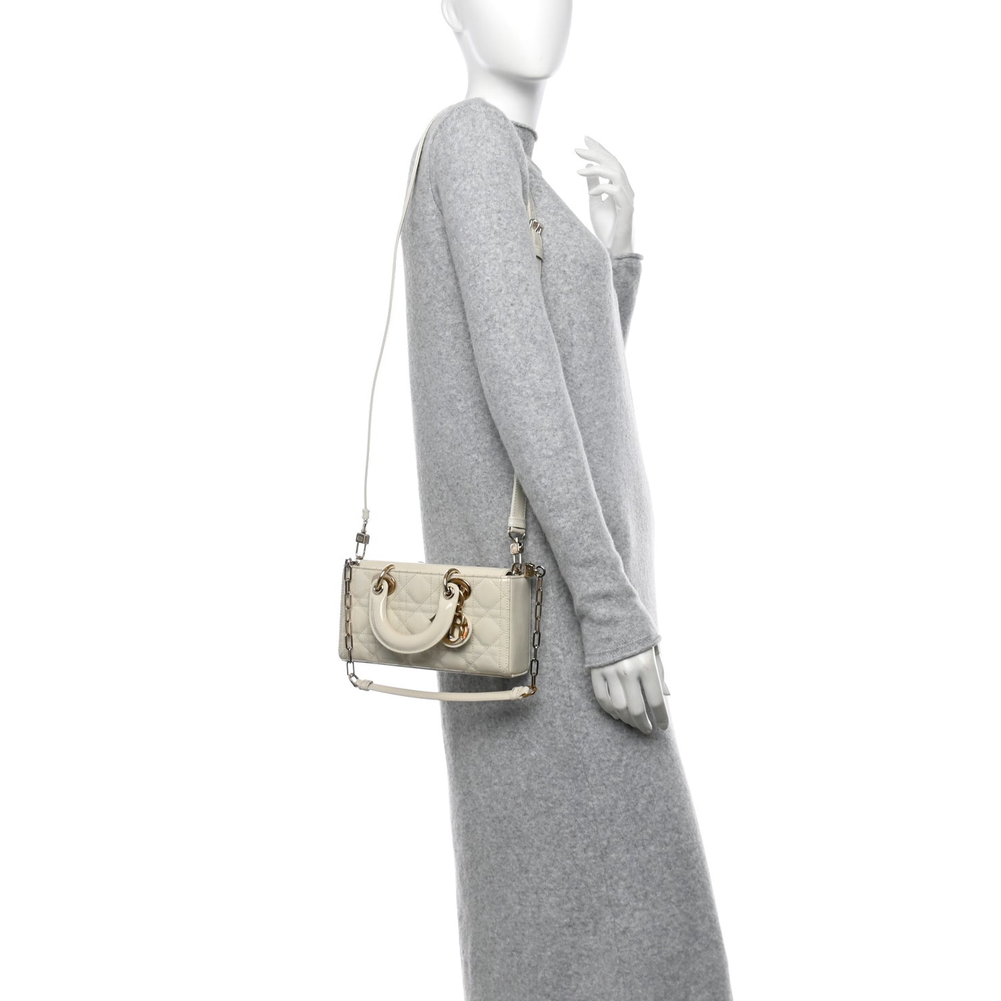 Patent Cannage Small Lady D-Joy White