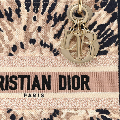 Christian Dior Canvas Embroidered Medium Tie And Dior Lady D-Light 8 of 14
