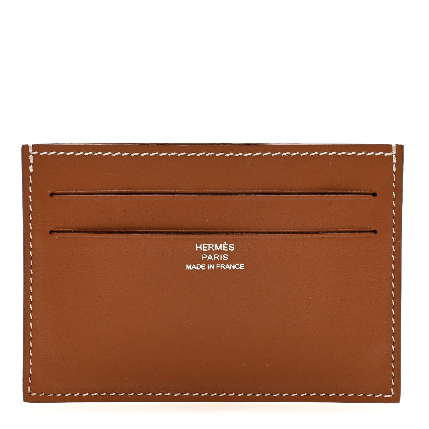 Hermes Swift Citizen Twill Card Case Gold 1 of 6