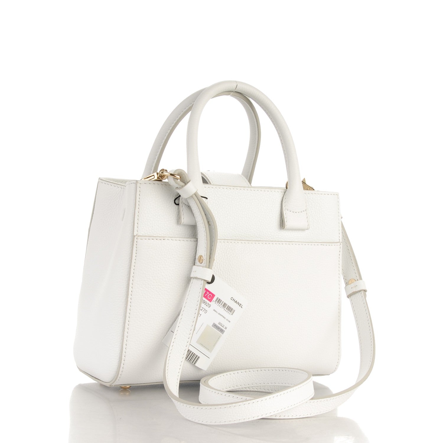 Chanel Grained Calfskin Mini Neo Executive Shopper Tote White 4 of 7