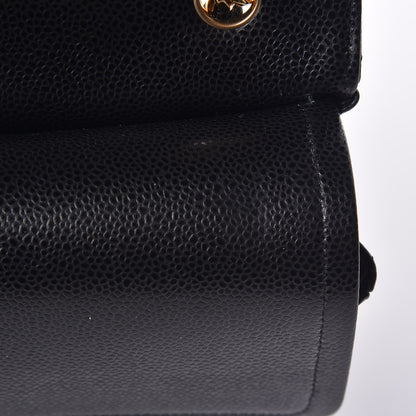 Chanel Caviar Quilted Jumbo Double Flap Black 12 of 15