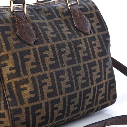 Fendi Zucca Vitello Artic Small Boston Tobacco Castagna 13 of 13