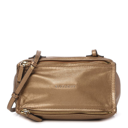 Givenchy Metallic Sugar Goatskin Mini Pandora Gold 1 of 10