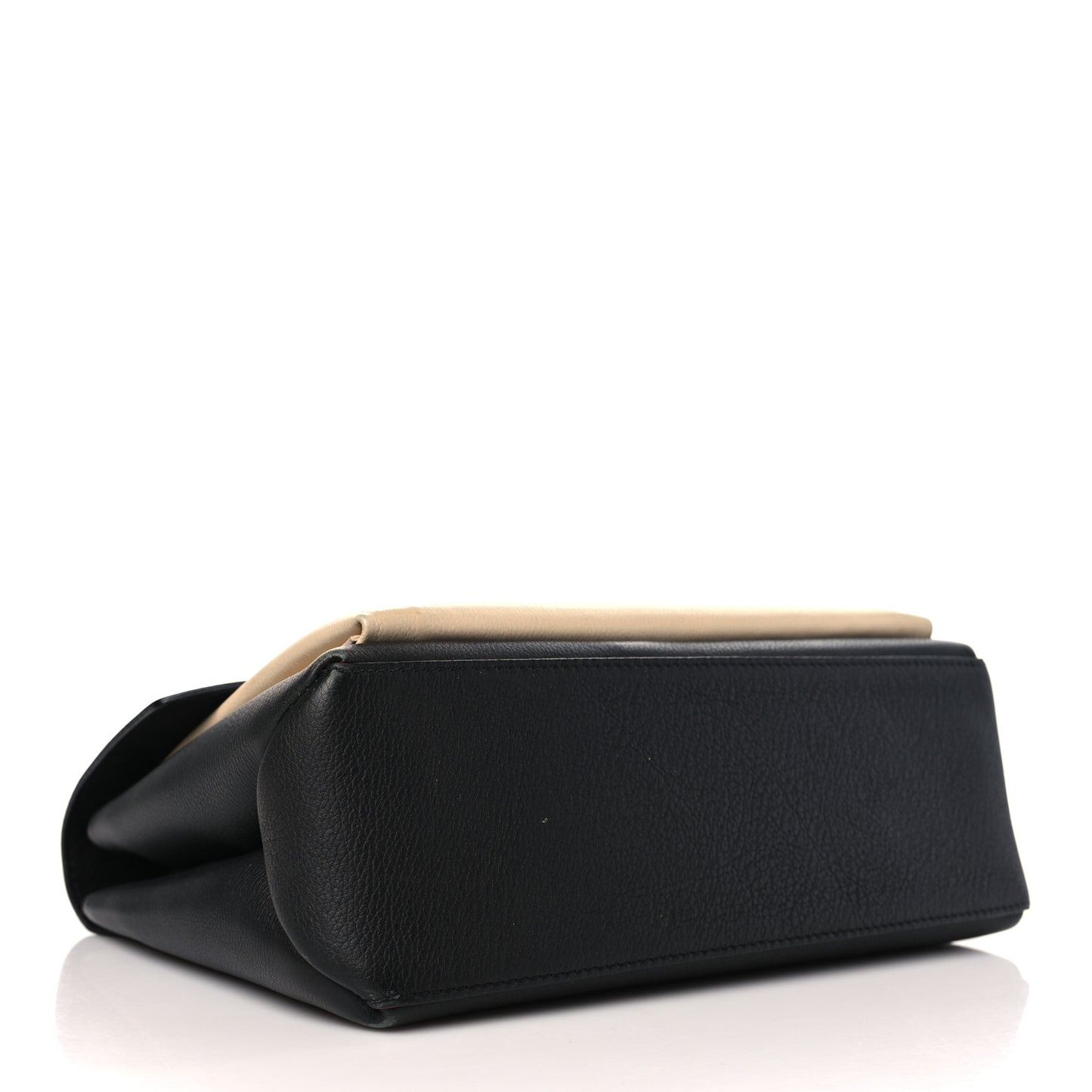 Soft Calfskin My Lockme Top Handle Vanille Black