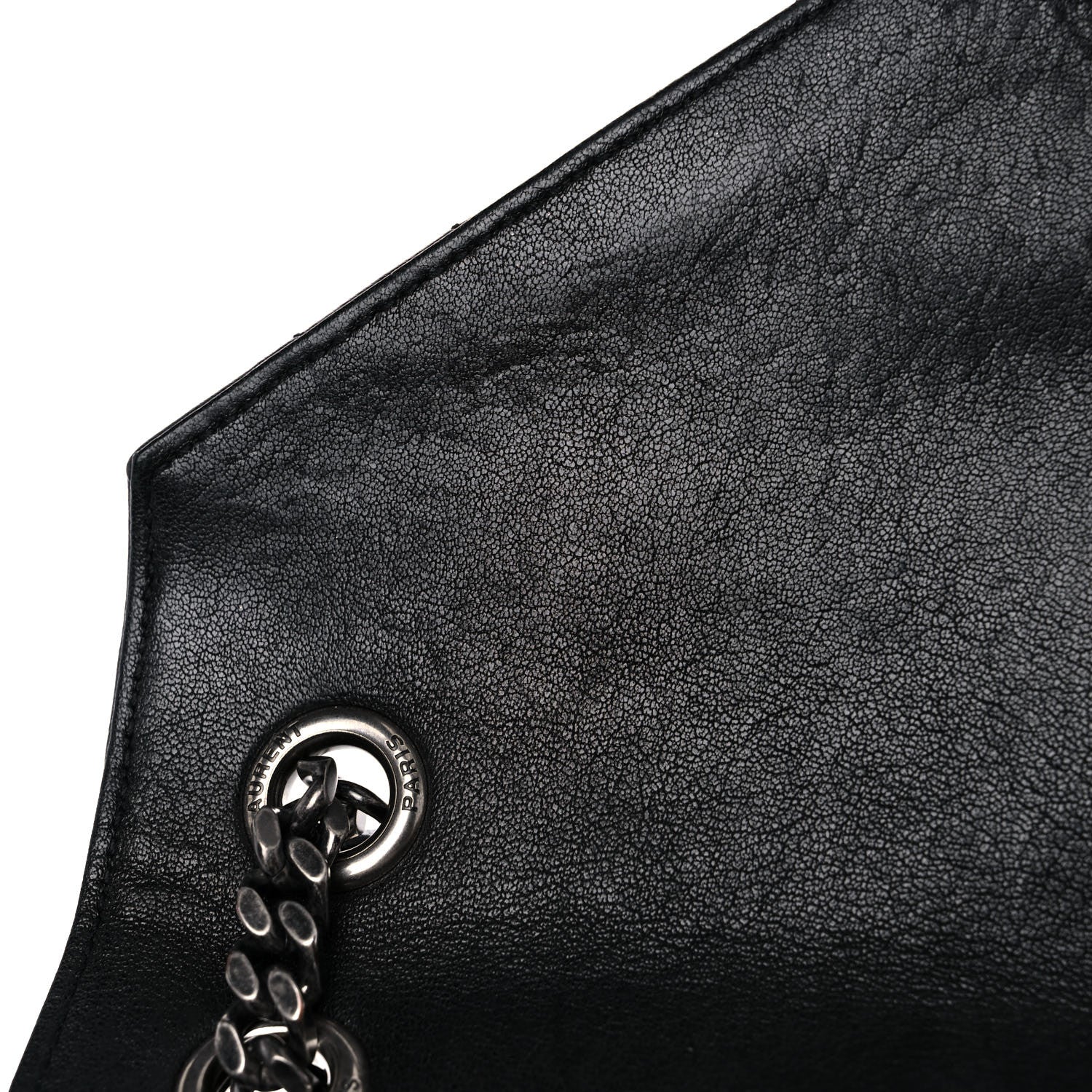 Saint Laurent Sheepskin Tri-Quilt Monogram Medium College Bag Black 11 of 16