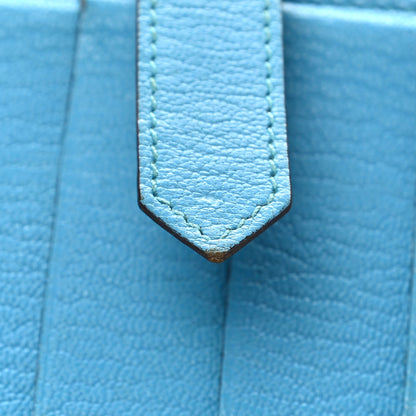 Hermes Chevre Mysore Bearn Gusset Wallet Bleu Azteque 10 of 13