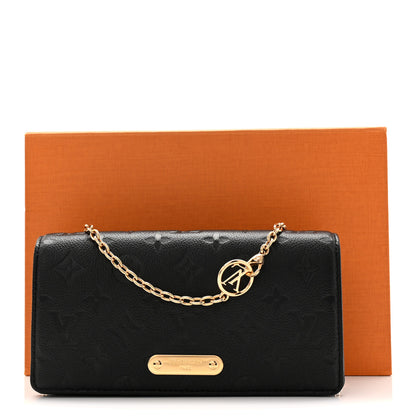Louis Vuitton Empreinte Monogram Lily Wallet On Chain Black 10 of 10