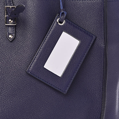 Balenciaga Calfskin Papier A4 Zip Around Plate Tote Bleu Indigo 13 of 20