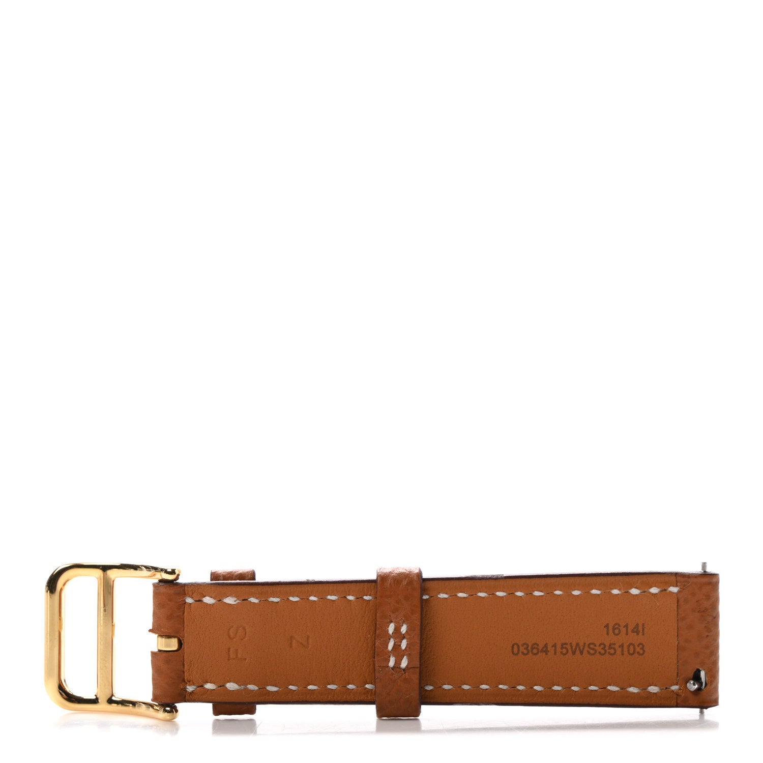 Hermes Epsom Heure H Hour Watch Strap Gold 5 of 5