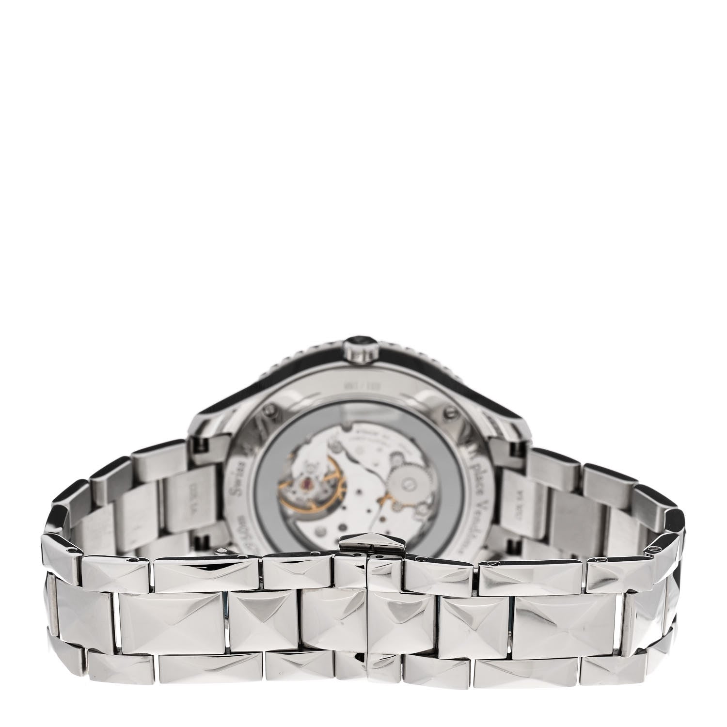 Christian Dior Stainless Steel Diamond Bezel Mother of Pearl 36mm Dior VIII Bal Plisse Ruban Automatic Watch 3 of 5