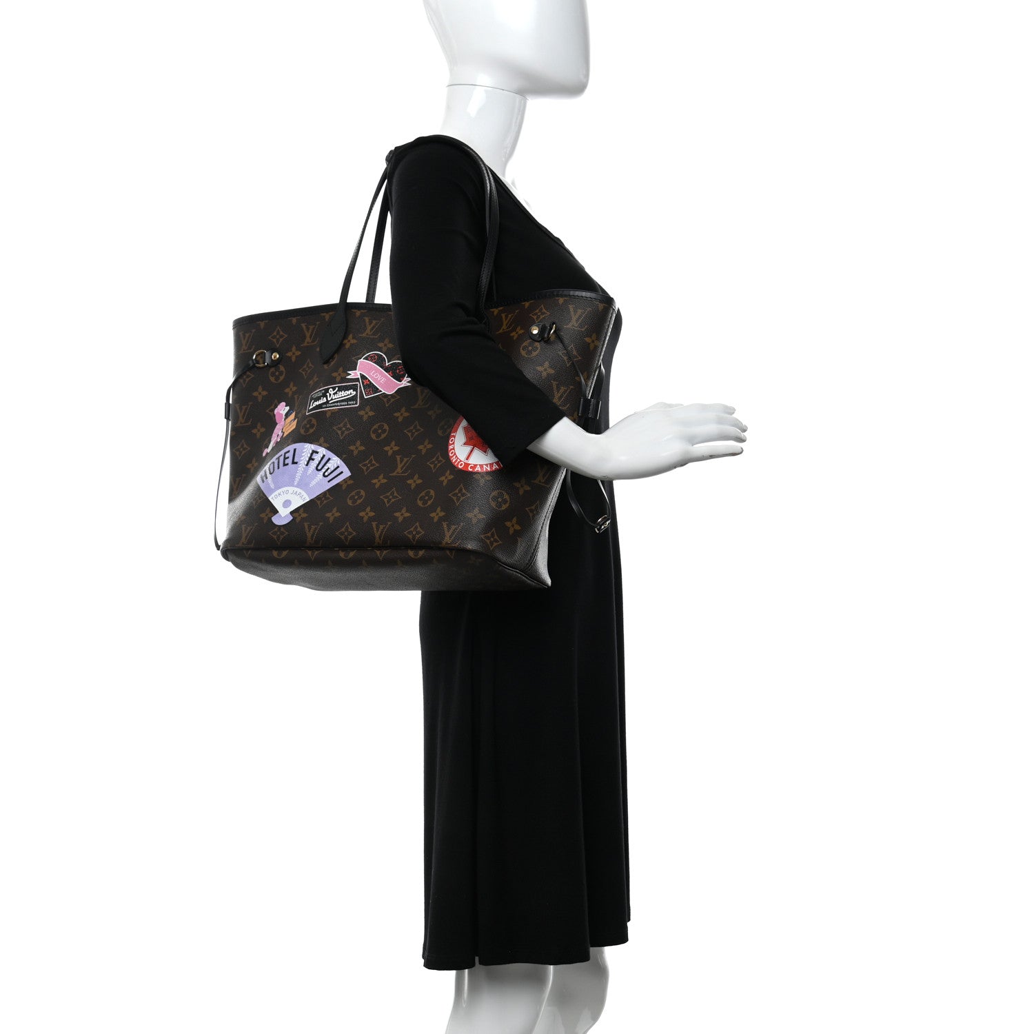 Louis Vuitton Monogram My LV World Tour Neverfull MM 2 of 10