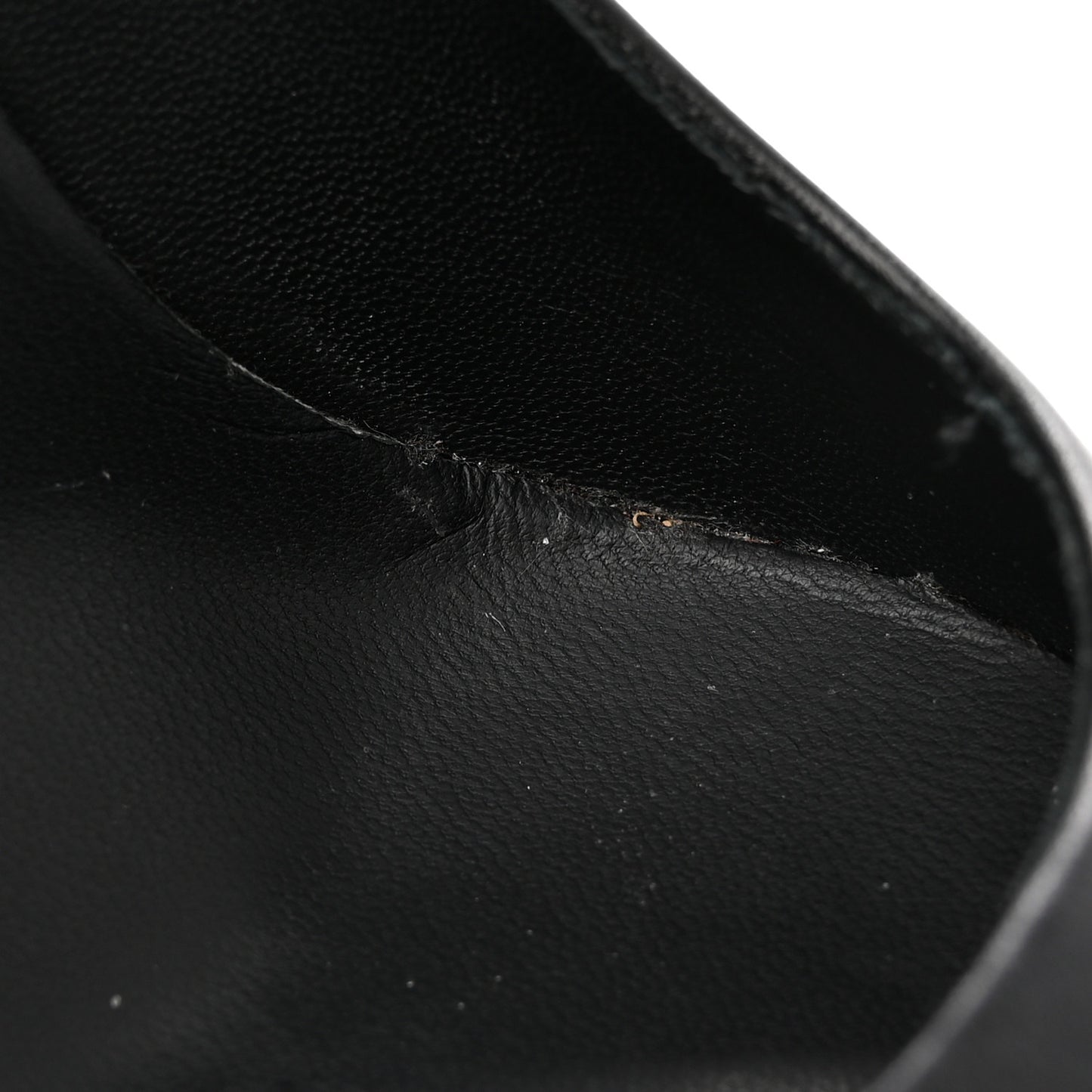 Calfskin Cap Toe CC Pumps 39 Black Silver