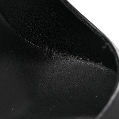 Chanel Calfskin Cap Toe CC Pumps 39 Black Silver 11 of 15