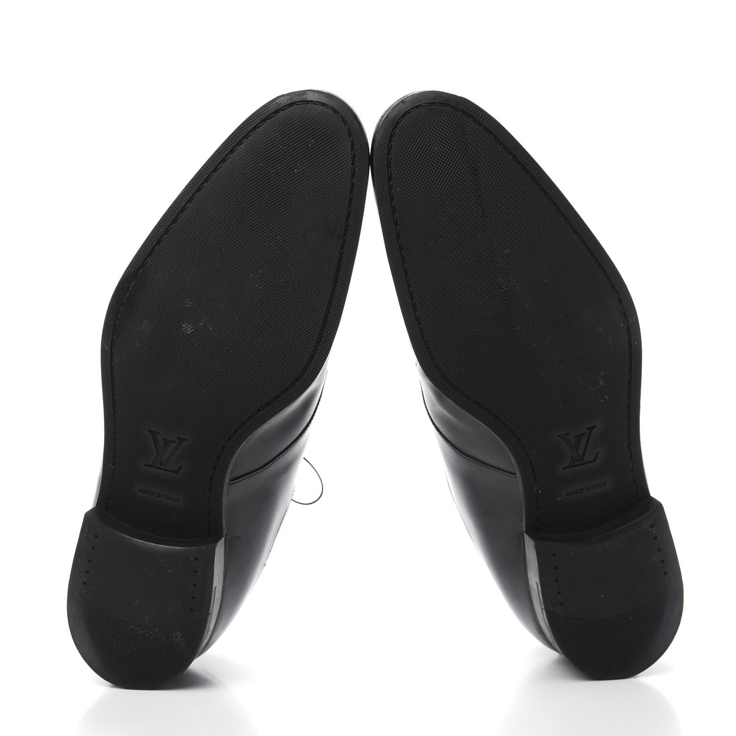 Louis Vuitton Mens Calfskin Oxfords 7.5 Black 5 of 14