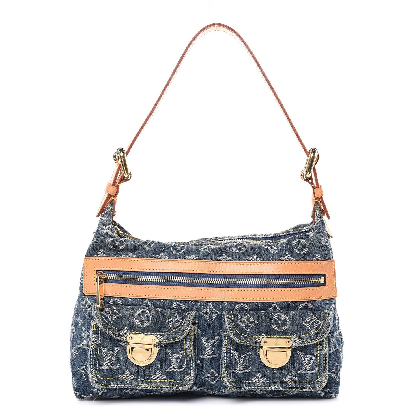 Monogram Denim Baggy PM Blue