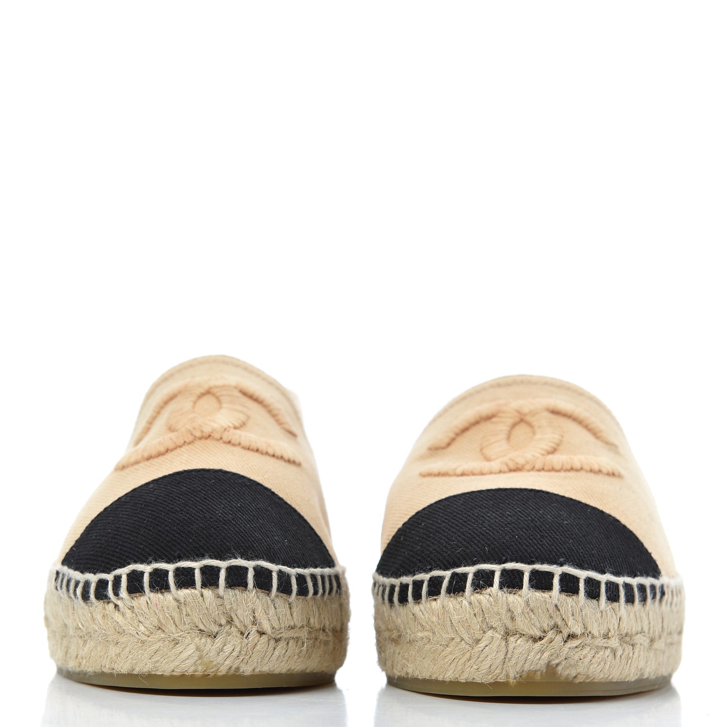 Denim CC Espadrilles 38 Beige Black