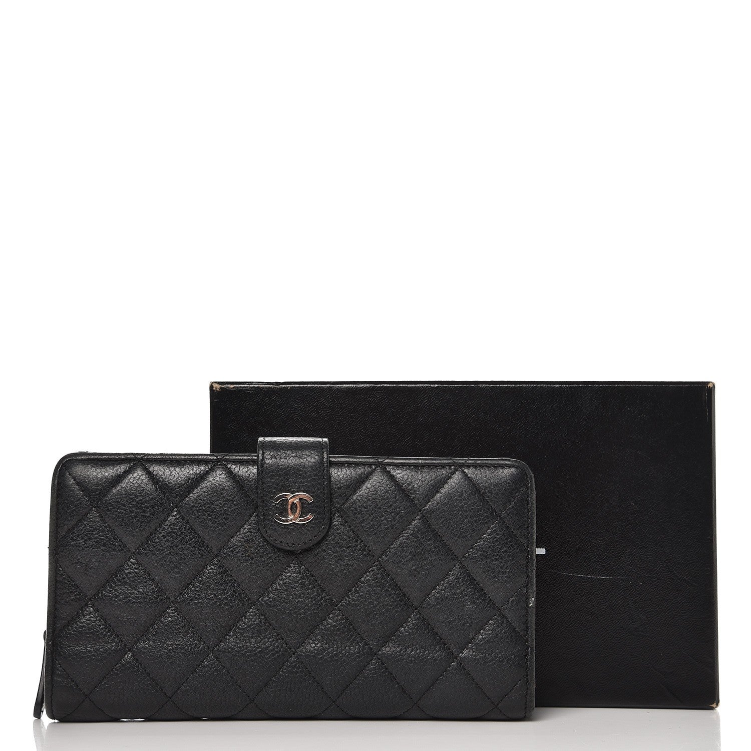 Chanel Caviar Quilted CC French Wallet Black 14 of 14