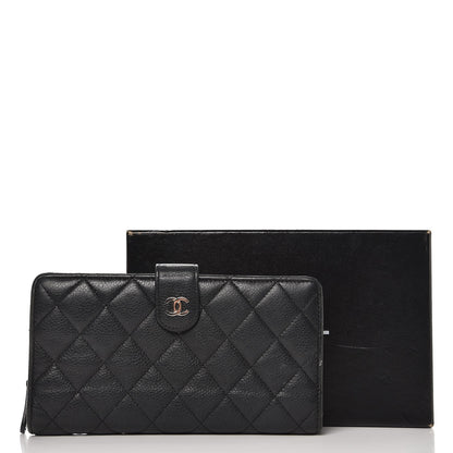 Chanel Caviar Quilted CC French Wallet Black 14 of 14
