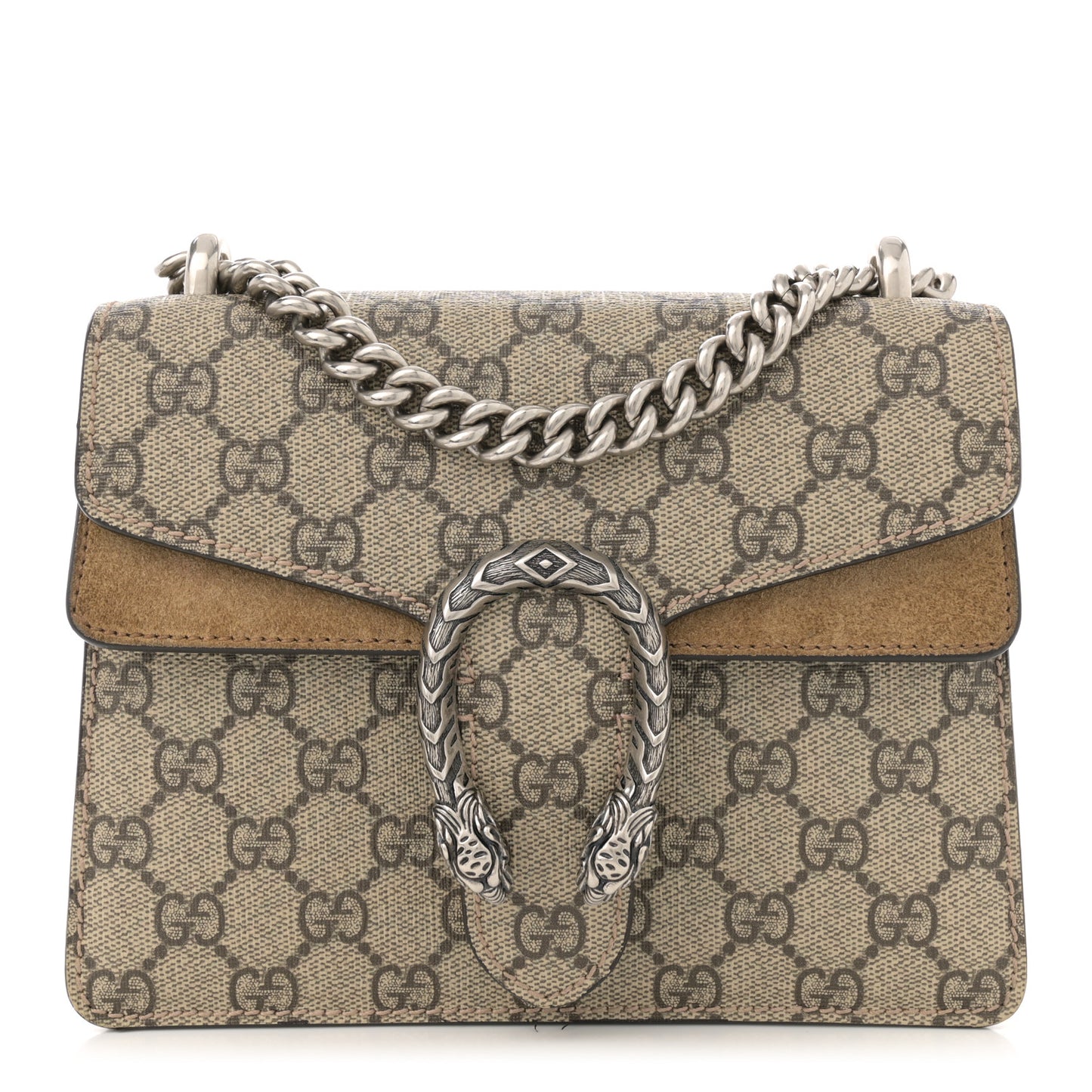 GG Supreme Monogram Mini Dionysus Shoulder Bag Taupe