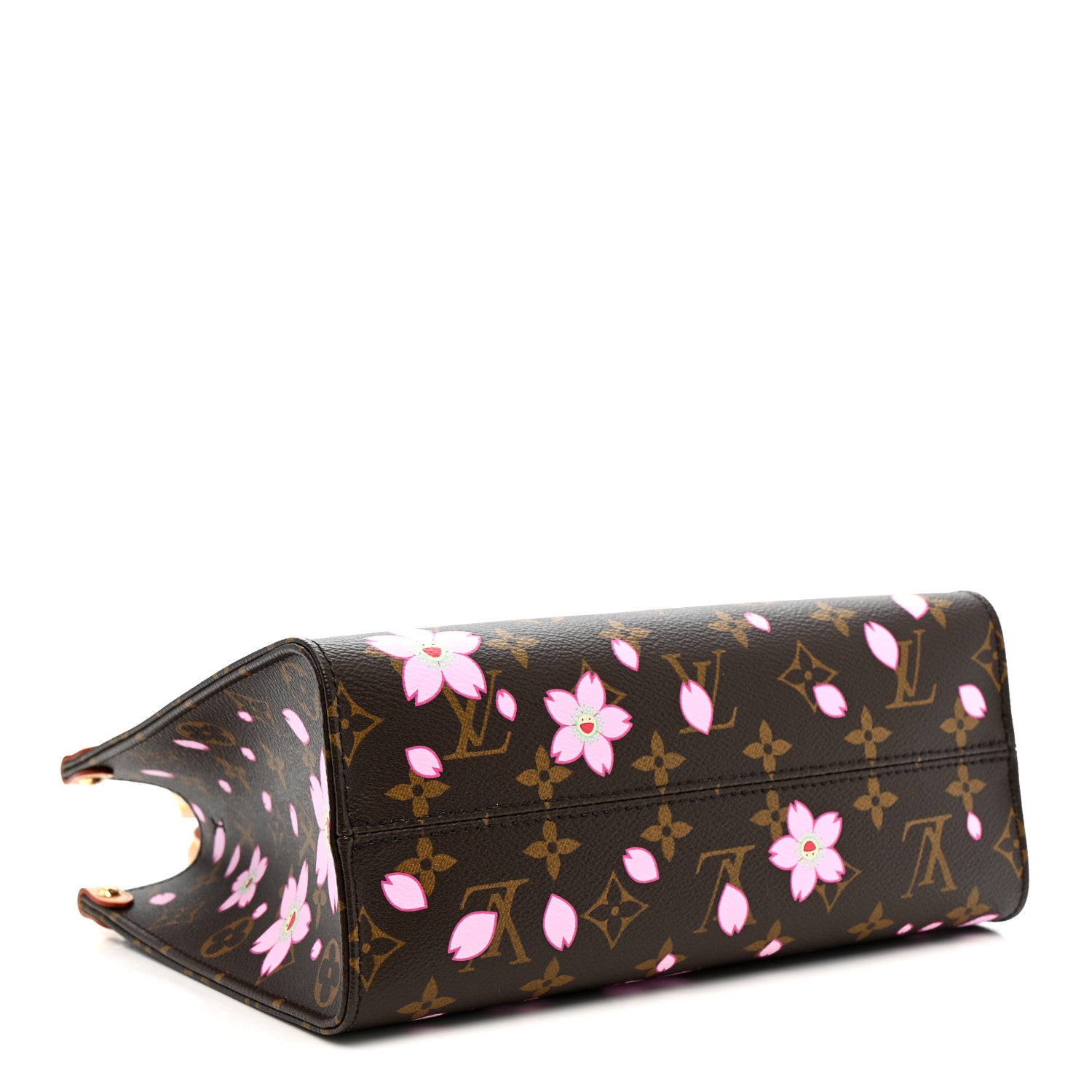 Louis Vuitton LV X TM Monogram Cherry Blossom Onthego PM Sakura Brown 4 of 10