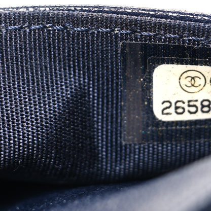 Chanel Sheepskin Quilted Mademoiselle Vintage Wallet On Chain WOC Navy 8 of 12