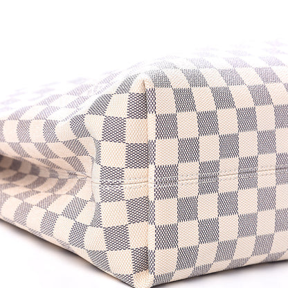Louis Vuitton Damier Azur Graceful MM Rose Ballerine 9 of 13