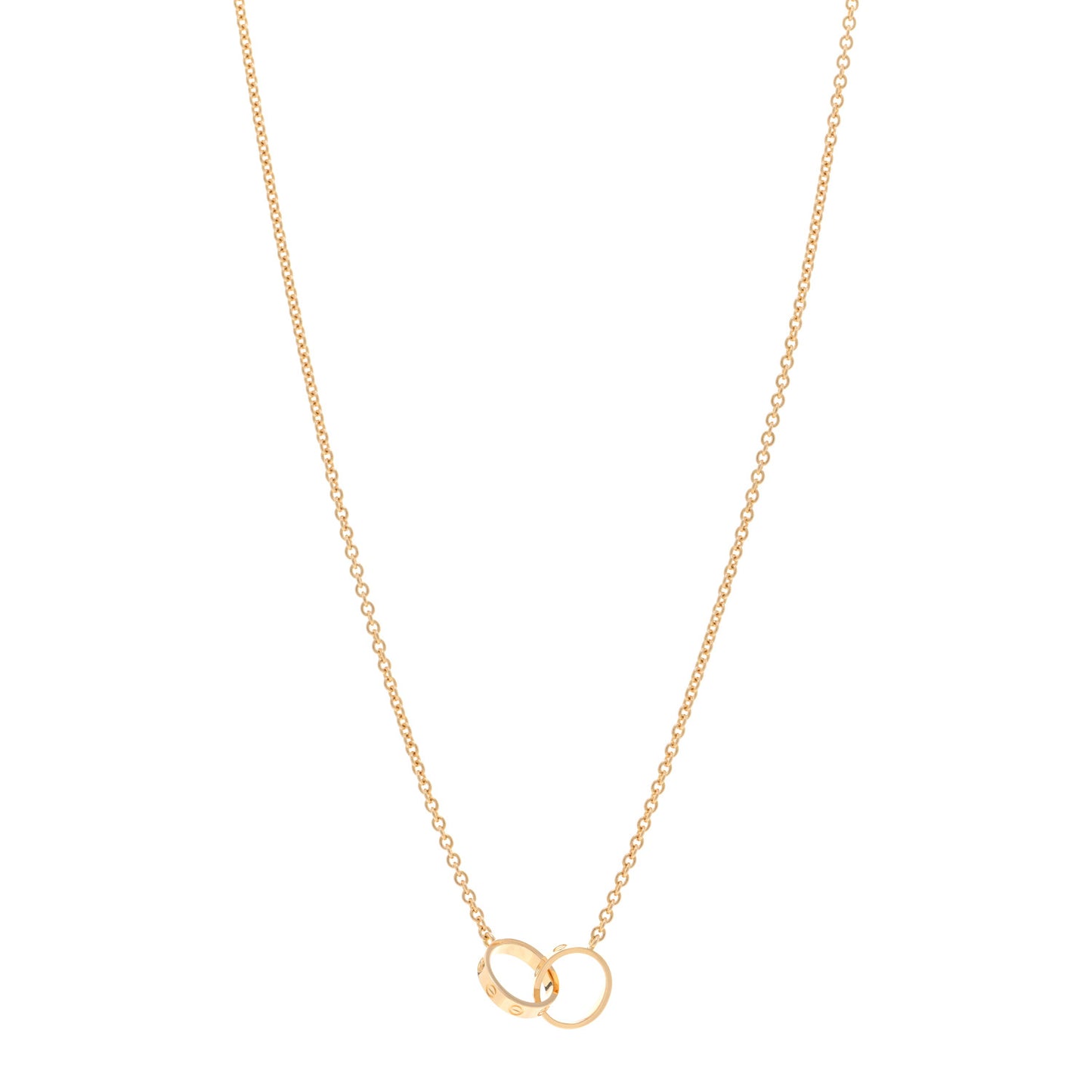 18K Yellow Gold Interlocking LOVE Necklace