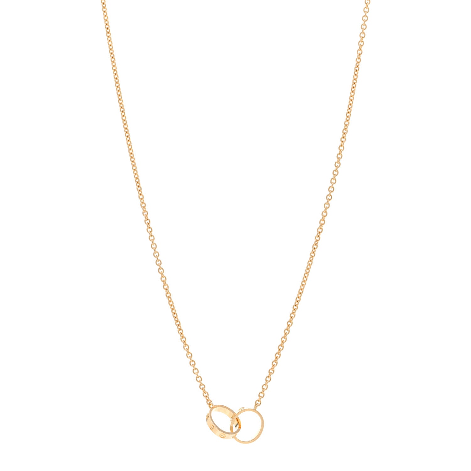 Cartier 18K Yellow Gold Interlocking LOVE Necklace 1 of 5