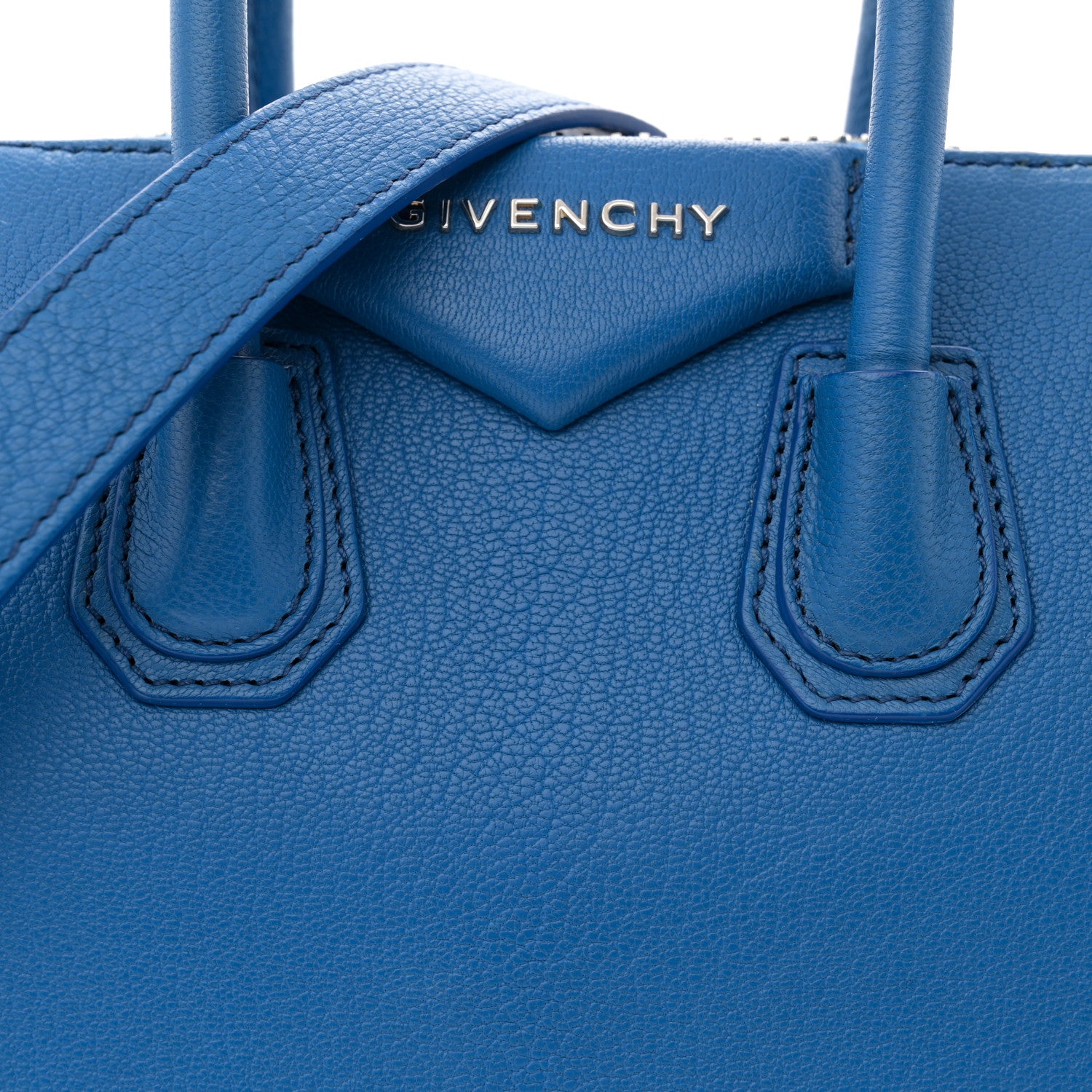 Givenchy Sugar Goatskin Mini Antigona Indigo Blue 8 of 12