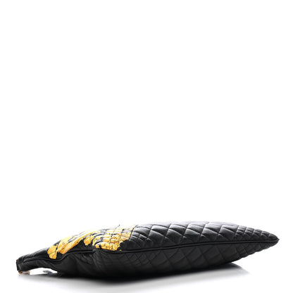 Versace Nappa Printed Barocco Shoulder Bag Black 3 of 9