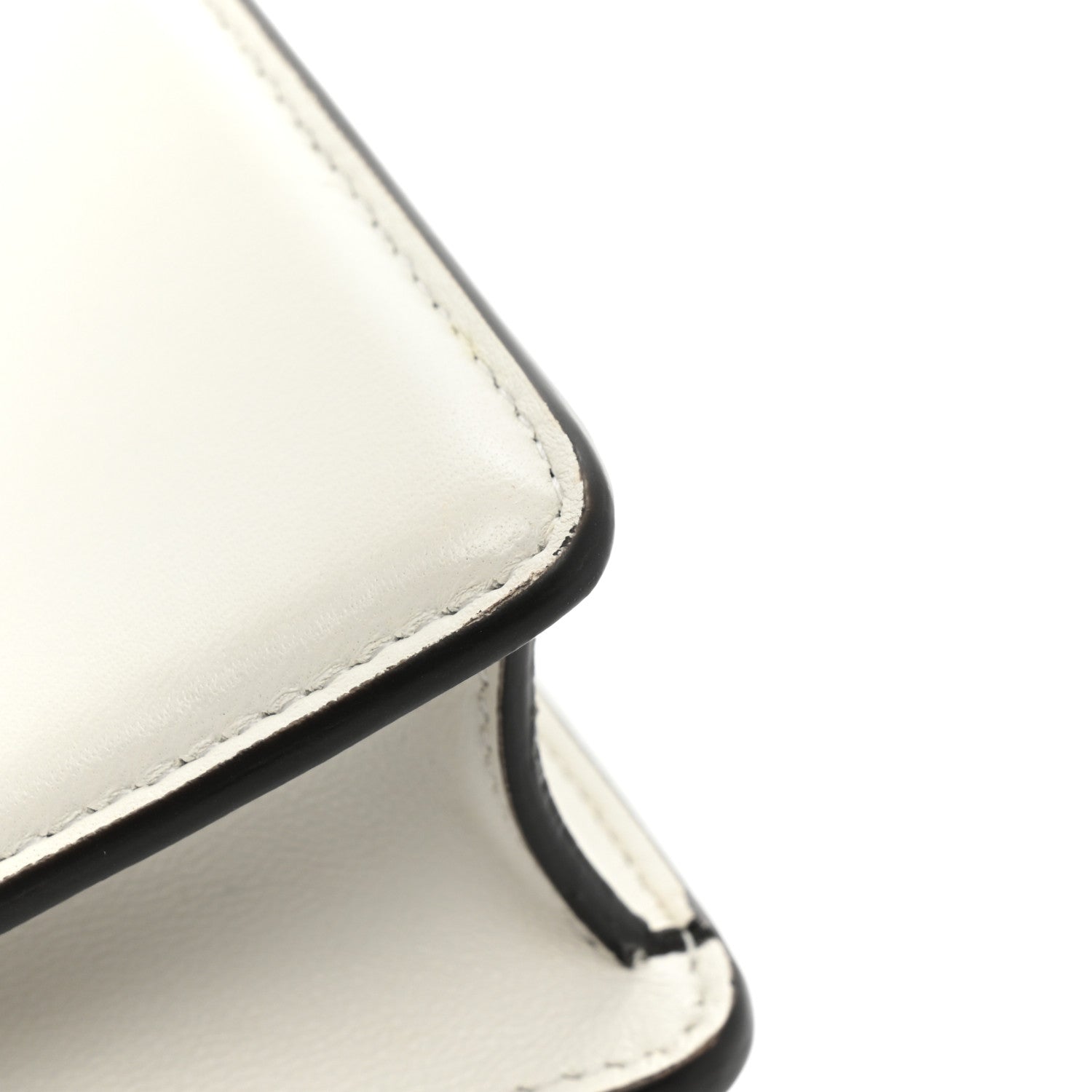 Fendi Shiny Nappa Petite Peekaboo I SEE U Satchel White 10 of 13
