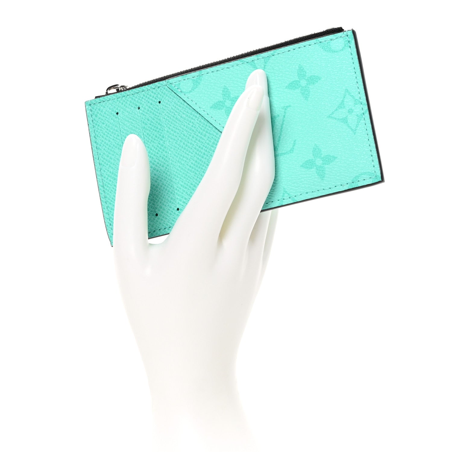 Louis Vuitton Taigarama Coin Card Holder Miami Green 2 of 8