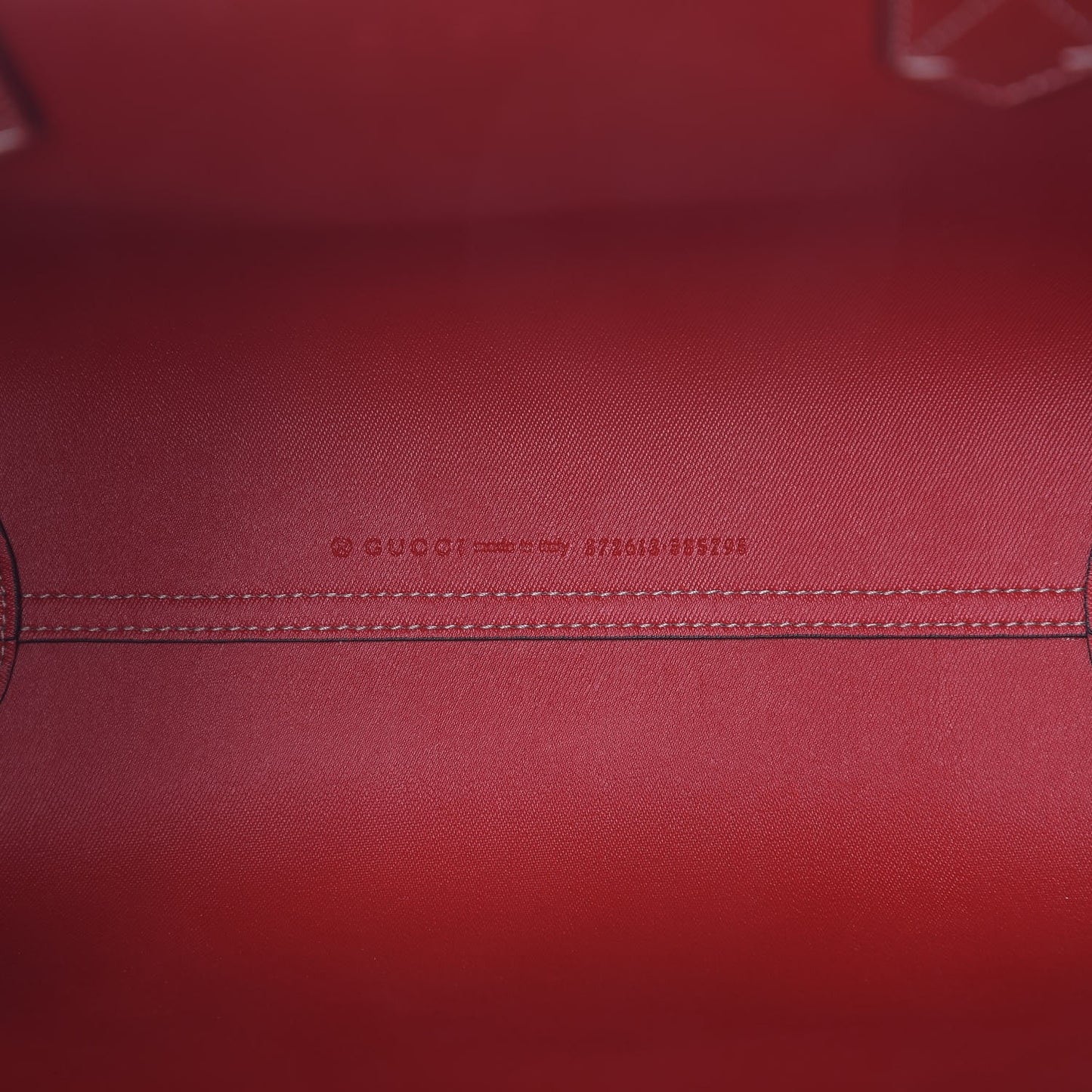 GG Supreme Monogram Small Reversible Tote Beige Red