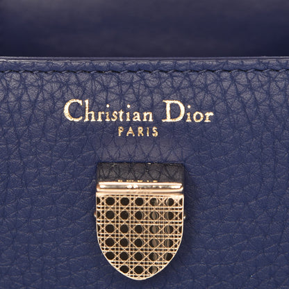 Christian Dior Grained Calfskin Mini Diorever Flap Blue Gris 7 of 9