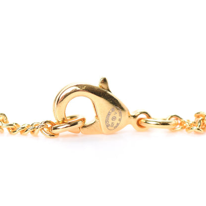 Chanel Metal CC Paris Button Necklace Gold 4 of 5