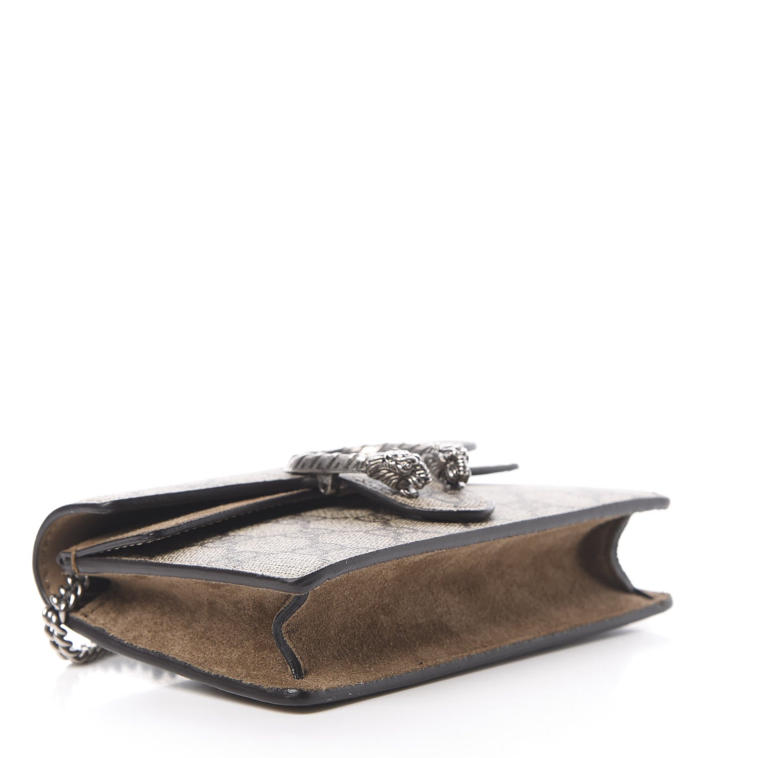 Gucci GG Supreme Monogram Super Mini Dionysus Shoulder Bag Taupe 4 of 12
