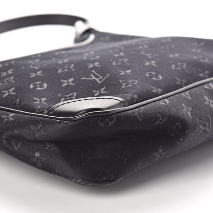 Louis Vuitton Satin Monogram Little Boulogne Black 9 of 10