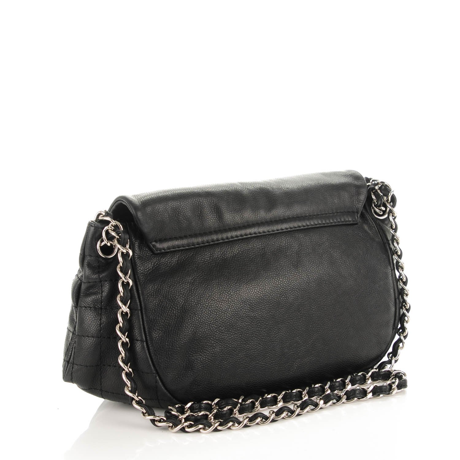 Chanel Caviar Half Moon Large Flap Black 3 of 7