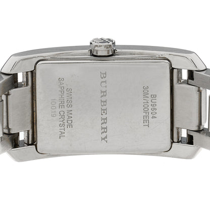 Burberry Stainless Steel Diamond Bezel 17mm Pioneer Quartz Watch Black BU9604 4 of 5