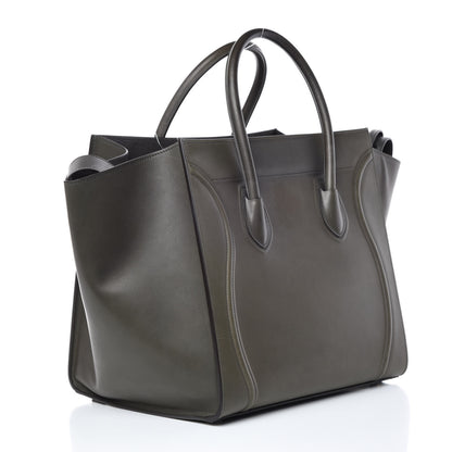 Celine Smooth Calfskin Medium Phantom Luggage Grey 3 of 18