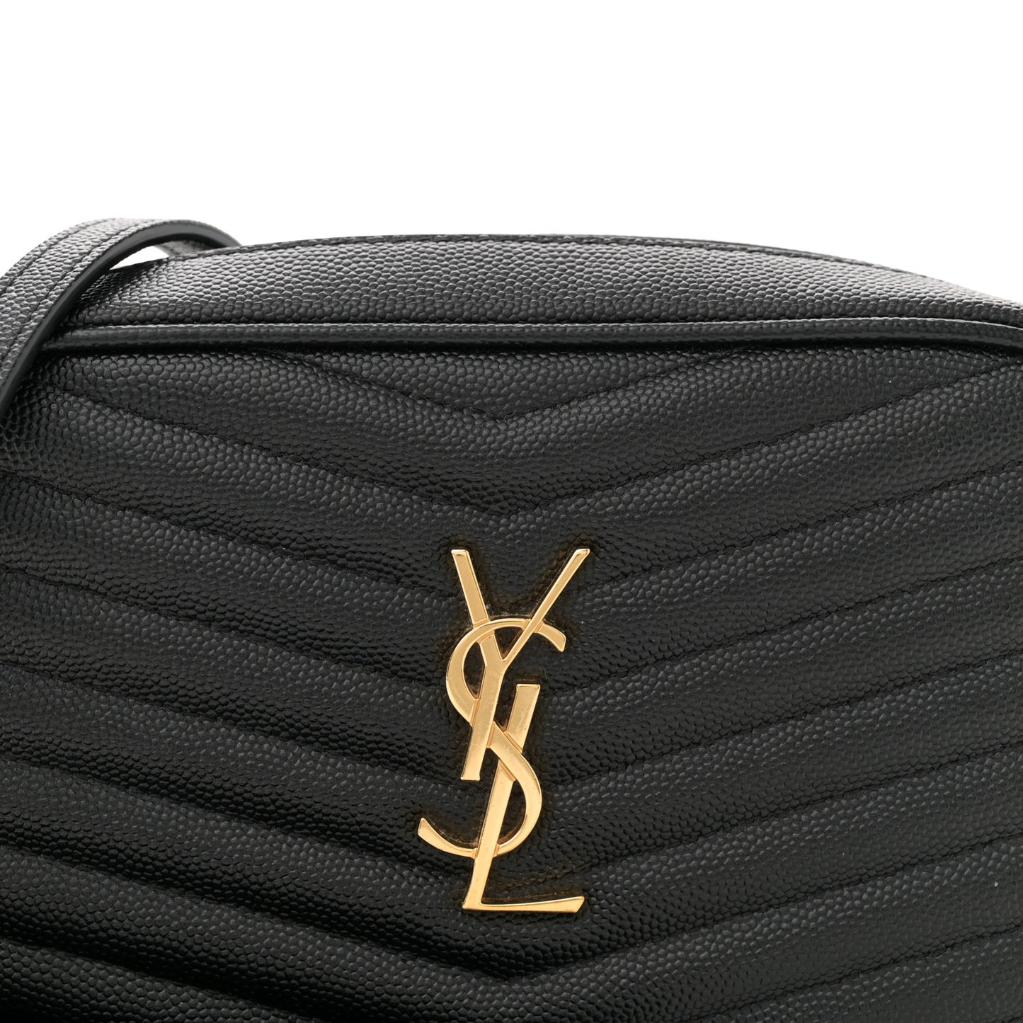 Grain De Poudre Matelasse Monogram Mini Lou Camera Bag Black