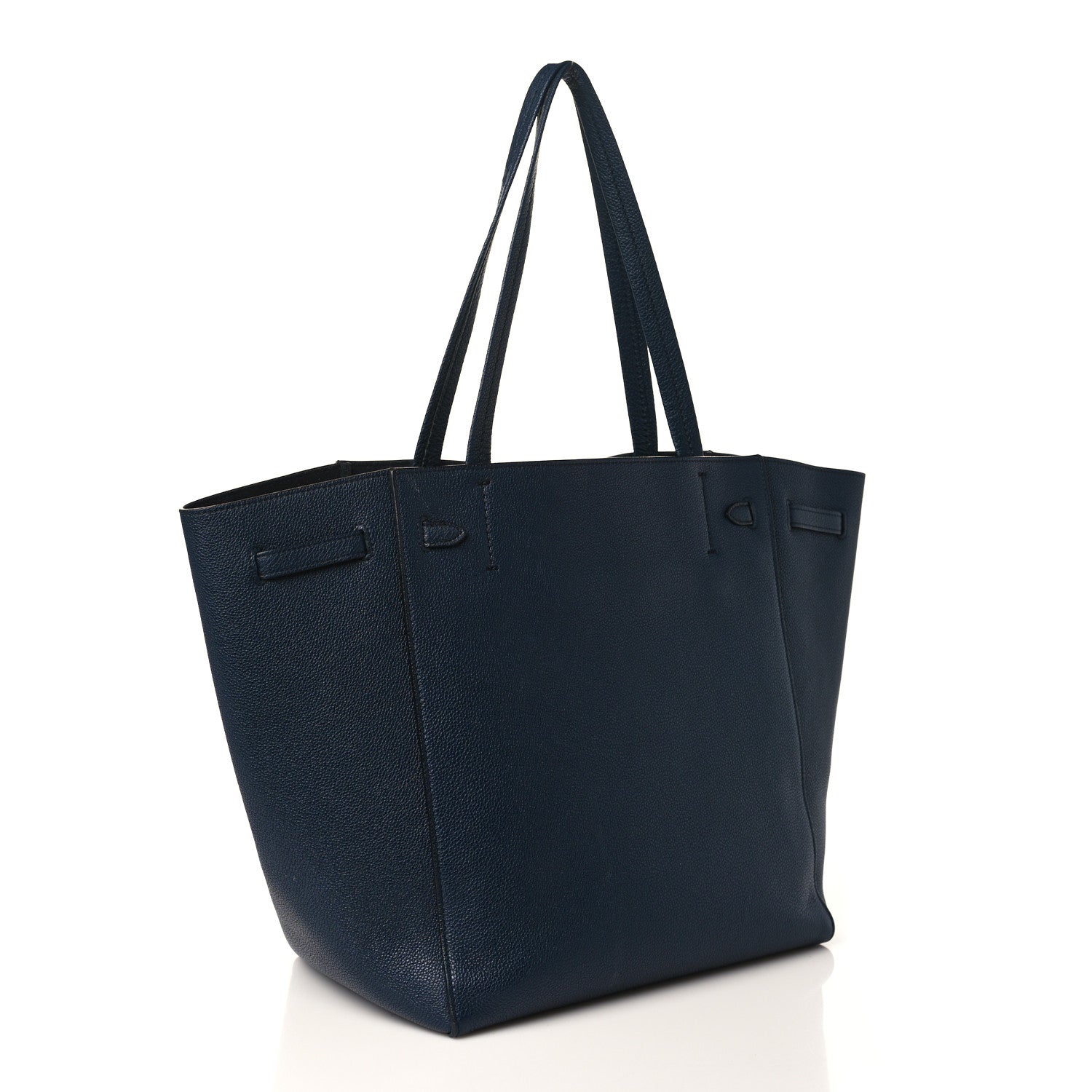 Celine Soft Grained Calfskin Small Belt Cabas Phantom Navy 3 of 11