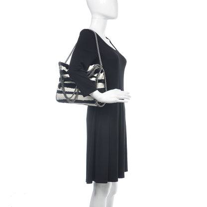Stella McCartney Linen Zebra Falabella Fold Over Tote 3 of 11