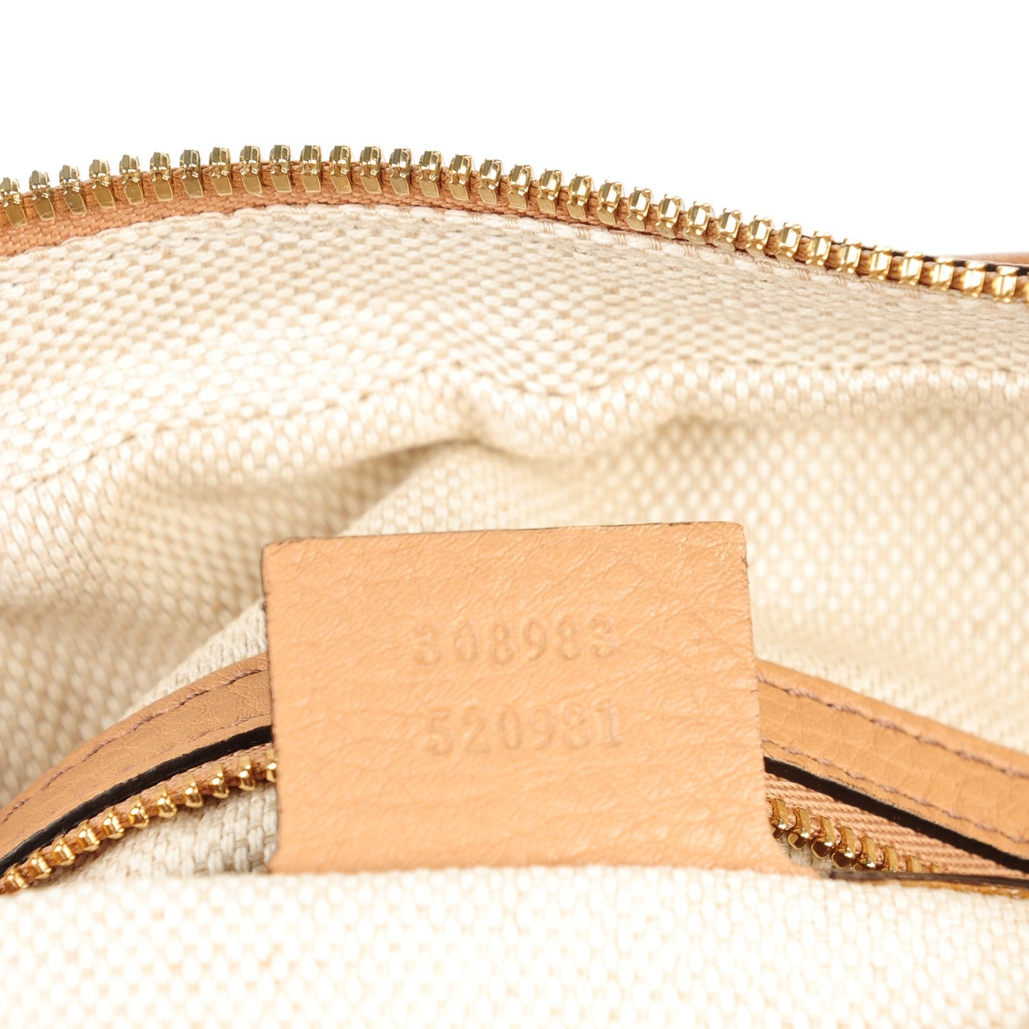 Gucci Pebbled Calfskin Small Soho Bowler Camelia 6 of 6