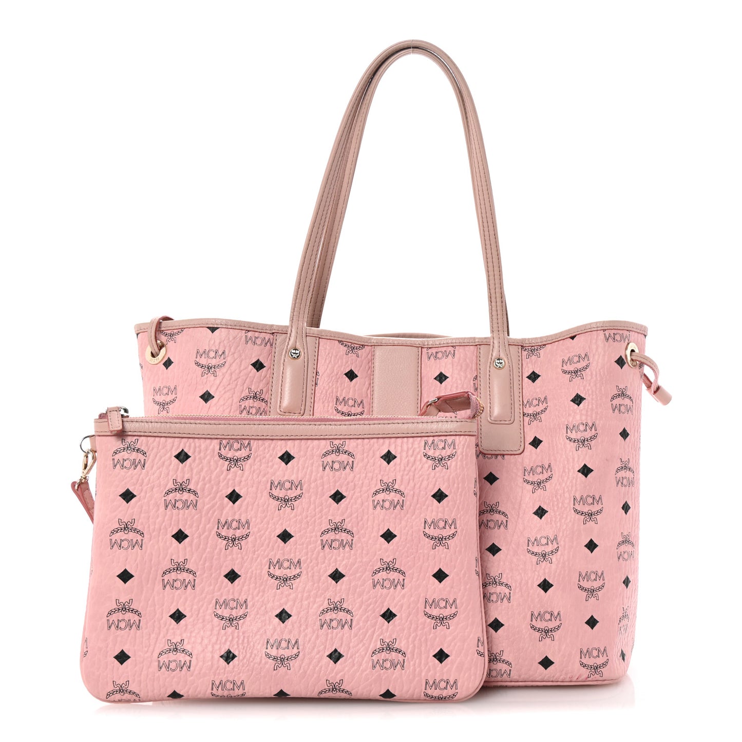 Visetos Medium Liz Reversible Shopper Tote Soft Pink