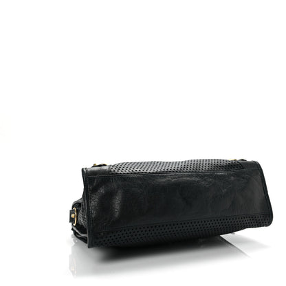 Balenciaga Agneau Laser Cut Cross Classic Gold Hardware City Black 4 of 7