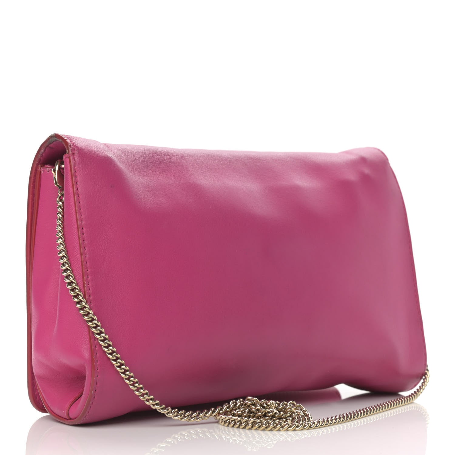 Versace Calfskin Palazzo Chain Evening Bag Pink 2 of 14