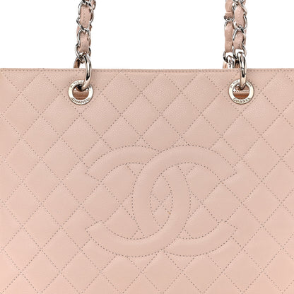 Chanel Caviar Quilted Grand Shopping Tote GST Light Pink 9 of 10